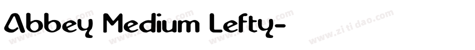 Abbey Medium Lefty字体转换